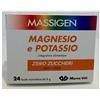 MARCO VITI FARMACEUTICI SPA Massigen Magnesio e Potassio Integratore di sali minerali senza zucchero 24 bustine