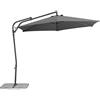 Schneider Ombrellone Genua Antracite, Rotondo, 300 cm, 630-15, Struttura in Acciaio, Rivestimento in Poliestere, 12,4 kg