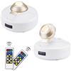 HONWELL Lampada da parete a LED con interruttore, dimmerabile, funzionamento a batteria con telecomando, timer, illuminazione per bersaglio, immagini, soffitto, cucina, armadio, corridoio, 2 pezzi