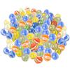 ARSUK Palline per bambini, assortite sfere in vetro, rare uova per decorazione, giochi di forma delle sfere, cinesi occhio di drago, borsa di Marblegen sfera (marmo di 80 colori)