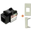 LINK presa di rete cat.5e utp compatibile Legrand Cross Bianco bianca