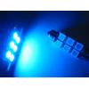 2pz LAMPADINE 6 LED SMD5050 SILURO 39mm BLU KB