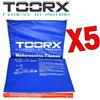 TOORX Kit Maxi Risparmio Toorx con 5 Materassini Imbottiti - Tappetini Fitness 181x60x2,5 cm con Esercizi in Italiano