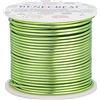 BENECREAT 30m 2mm Filo Metallico Resistente All'appannamento per Gioielli Filo Metallico Pieghevole in Alluminio per Lavorazione di Gioielli, Giallo Verde