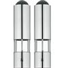 WMF 2 - Macinasale Elettrico per Sale e Pepe con batterie, in Acciaio Inox e Vetro Acrilico