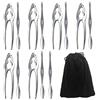 Libershine 13 Pezzi Strumenti di Granchio, 6 Pezzi Pinze per Astice, 7 Pezzi Forchette, Set di Strumenti di Frutti di Mare, Set di Cracker per Noci, per Frutti Mare, Granchio, Crostacei, Frutta a Guscio