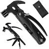 HONZIN Martello Multiuso 12 in1 Multiuso Pinza Acciaio Inox Sopravvivenza Martello Tascabile Portatile Coltello Multiuso per Campeggio, DIY, Escursionismo