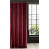 Eurofirany RIA - Tenda oscurante in velluto con occhielli, 1 pezzo, tinta unita, oscurante, per soggiorno, camera da letto, lounge, 290 g/m2, velluto, colore bordeaux scuro, 140 x 250 cm