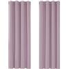 Deconovo Tende Oscuranti per Interni, 2 Pannelli, 140x175 cm, Rosa Chiaro
