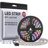 BTF-LIGHTING WS2812E Fili in lega ECO RGB 5050SMD Indirizzabile individualmente 5m 60Pixel/m Flessibile bianco PCB Full Color LED Pixel Strip Dream Color IP67 impermeabile Progetti fai da te DC5V