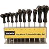 Rolson 40320 - Set di chiavi esagonali con impugnatura a T, 10 pezzi