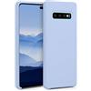 kwmobile Custodia Compatibile con Samsung Galaxy S10 Plus / S10+ Cover - Back Case per Smartphone in Silicone TPU - Protezione Gommata - blu chiaro matt