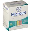 ASCENSIA Bayer Microlet Lancette Pungidito Colorate 200 Pezzi