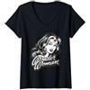 DC Comics Wonder Woman Hint of Red Maglietta con Collo a V