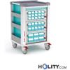 Carrello porta medicinali con 1 cassetto h44605