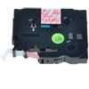 BROTHER Nastri rosso su trasparente compatibile con Brother TZE-132 rosso su trasparente 8 metri