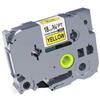 BROTHER Nastri nero su giallo compatibile con Brother TZE-S641 nero su giallo 8 metri