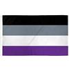 AZ FLAG Bandiera Arcobaleno Asessualità 150x90 cm 2 Occhielli | Uso interno ed esterno bandiera decorativa gay doppie cuciture e bordi rinforzati con occhielli metallici poliestere 100D
