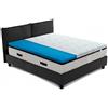 Topper termoregolatore fresco, correttore per materasso H6.5cm con tessuto rinfrescante COOLER, sfoderabile - STAR POLAR FRESH 160x190 Cm Matrimoniale