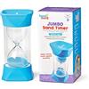 hand2mind Learning Resources Clessidra gigante, Clessidra da 1 minuto con coperchi in gomma morbida per mettere in pausa senza fare rumore, Clessidre per la classe per bambini