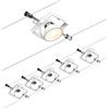 Paulmann CorDuo, sistema di cavi per faretti, 94432, set Mac II, massima CC 5 pezzi da 10 Watt l'uno, estensibile, bianco, opaco, cavi in plastica, GU 5,3, senza lampadine