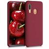 kwmobile Custodia Compatibile con Samsung Galaxy A40 Cover - Back Case per Smartphone in Silicone TPU - Protezione Gommata - rosso rabarbaro