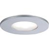 Paulmann 99937 Lampada LED Calla Tonda incl. 1 faretto da Incasso da 5W IP65 Cromo Opaco Luce per armadi plastica 4000 K Fest verbaut, 5 W