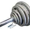 Blue Gym Set di Dischi Olimpici in Ferro + Bilanciere Team Line -100KG