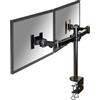 Newstar Supporto monitor NewStar - Braccio da tavolo per monitor doppio 10-26" max 20kg 25-65cm nero [FPMA-D600BLACK] [FPMA-D960D]