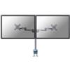 Newstar Supporto monitor NewStar - Braccio da tavolo per monitor doppio 14-27" max 12kg 25-60cm Argento [FPMA-D600BLACK] [FPMA-D935D]