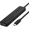 SABRENT Hub USB-C Multipresa [5-porte] con 4K HDMI | USB Tipo-C PD (60W) | USB 3.2 Gen 1 Porta| 2 USB 2.0 Porte compatibile con PS5, PC, MacBook (HB-TC5P)