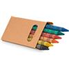 Set di 6 matite personalizzate a cera colorate Eagle personalizzate o neutre