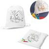 Zainetti da colorare con set di pennarelli incluso Draws personalizzate o neutre