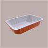 CONTITAL Contenitore Alluminio Terracotta interno bianco laccato 2 Porzioni Smothwall 220x150H45mm AS221000 50 pezzi