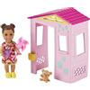 Barbie Mattel - Barbie Skipper Babysitters Inc. Toddler Girl Doll and Playhouse Playset
