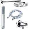 Bossini - Soffione Cosmo ottone + Duplex doccia FLAT ONE - M90147