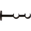 Ateliers28 Chromo T10070328 Staffa A Parete Doppia Aperta 9/18 cm Nero Satinato