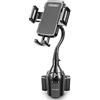 TOPGO Supporto per tazza, per auto, supporto per telefono regolabile, a collo d'oca per iPhone 14