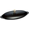 Staub Sur la Table Minis Piatto da Portata, Acciaio Inossidabile, Nero, 31 Centimeters cm