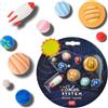 Legami - Solar System, Set di 9 Gomme, 0,8x3,5 cm, Gomme a Forma di Razzo, Pianeti, Sole, per Cancellare con Precisione