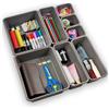 TaimeiMao Organizer Cassetti, 8 Pezzi Organizer Divisori Cassetti,Divisori Contenitori in Plastica Impilabili per Bagno, Trucco,Scrivania,Cucina