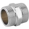 Nipplo Ottone Cromato Lucido Maschio 1/2