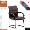 Elleci Office SADIA Poltrona interlocutore con braccioli in polipropilene telaio verniciato nero tessuto KING FLEX class 1 IM