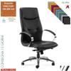 Elleci Office SADIA Poltrona direzionale oscillante fulcro avanzato braccioli in acciaio cromato base alluminio tessuto KING FLEX class 1 IM