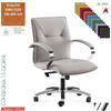 Elleci Office SADIA Poltrona semi-direzionale oscillante braccioli in acciaio cromato base alluminio tessuto KING FLEX class 1 IM