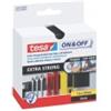 tesa Nastro adesivo in tela tesa velcro On&Off universale autoadesivo extra forte nero 50 mm x 1 m - 55229-00000-02