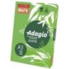 INTERNATIONAL PAPER Carta colorata A3 Sylvamo Rey Adagio 160 g/m² verde intenso 52 - Risma da 250 fogli - ADAGI160X500