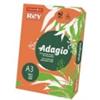 INTERNATIONAL PAPER Carta colorata A3 Sylvamo Rey Adagio 160 g/m² arancio 21 - Risma da 250 fogli - ADAGI160X504