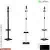 Elleci Office KLIP Appendiabito con agganci a scomparsa in plastica nera struttura in metallo verniciato NERO O BIANCO