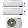 Samsung WINDFREE AVANT R32 Climatizzatore a parete dual split inverter Wi-Fi bianco - unità esterna 4 kW unità interne 7000+9000 BTU